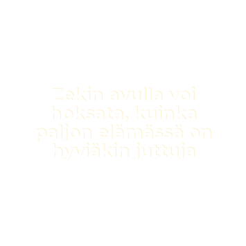 Zekin avulla voi hoksata, kuinka paljon elämässä on hyviäkin juttuja"